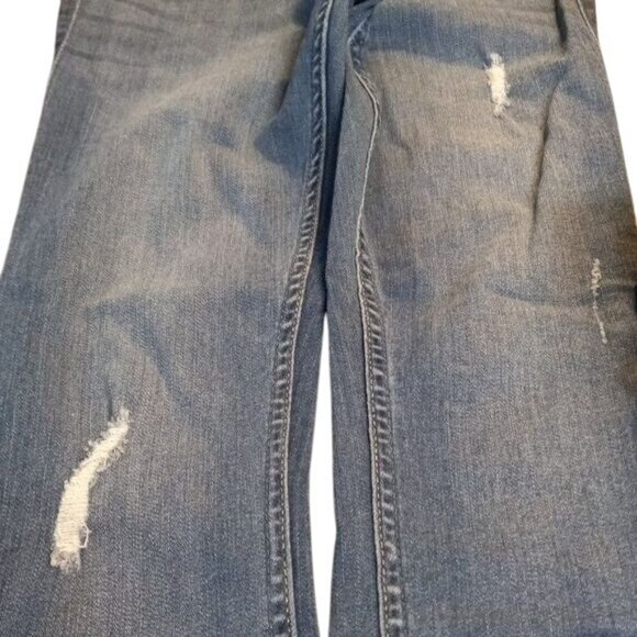 Hollister Size 7L W28 L30 Jean Leggings Womens High-Rise Blue Denim Stretch - Picture 6 of 9